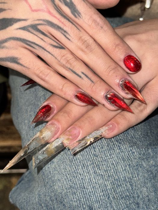 маникюр наращивание покрытие