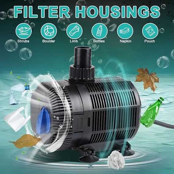 IAZ, Pompa pentru iaz cu filtru 6200L/h 90W submersibila EXLECO