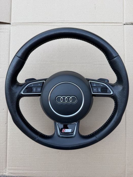 Volan + airbag Audi A6 C7, A7 4G S Line : 4G0880201P / 8X0419091M