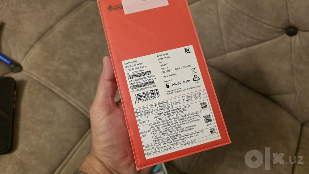 OnePlus 15R Global 12+512 в наличии
