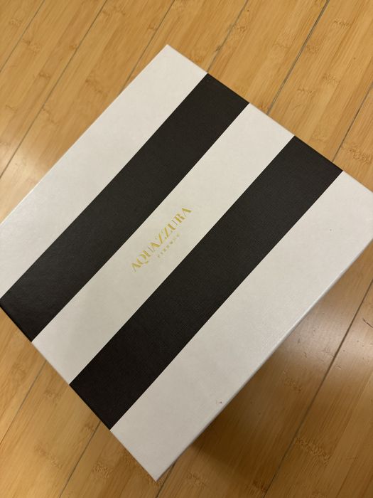 Sandale AQUAZZURA Negre cu Cristale, marime 38.5