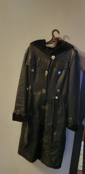 Продам кожанная дублёнка
