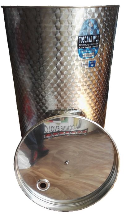 Recipiente inox alimentar cu capac flotant si accesorii pentru vin si alte bauturi
