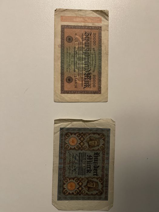 Lot 4 bancnote vechi Germania