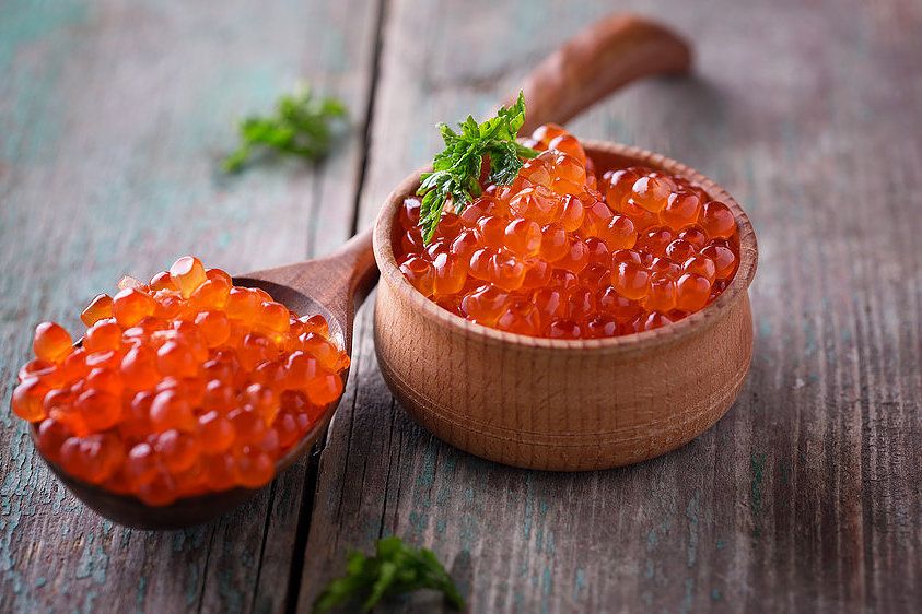 Икра Горбуши , Кеты натуральная высший сорт Сахалин - Камчатский