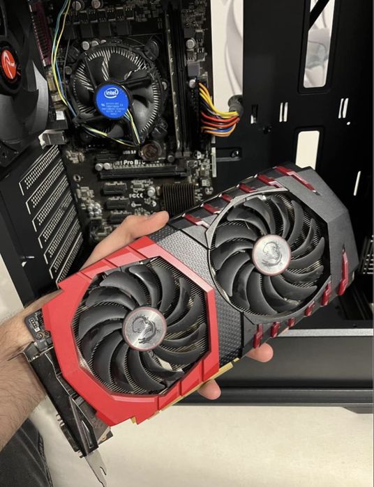 Геймърски компютър - i5 4430/ RX 570/ Ram 8GB/ ssd 128GB Hard disk 1TB