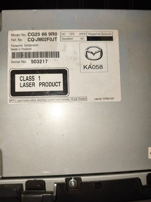 Автомагнитола Мазда 5 CW 2010-