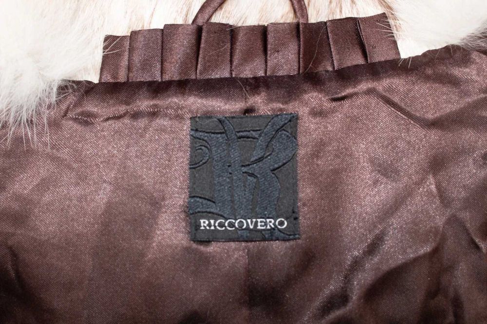 Riccovero дизайнерски елек естествена кожа и косъм от лисица 40