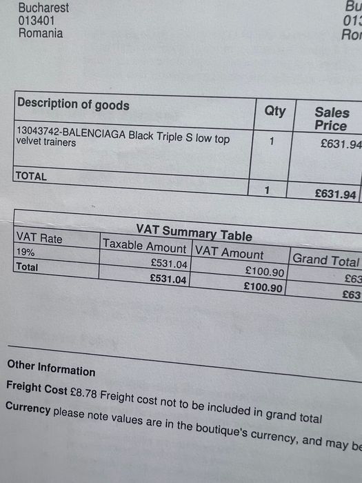 Adidasi Balenciaga TripleS  100% originali