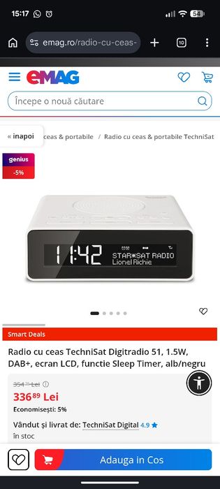 Vand radio fm dab technisat digitradio 51