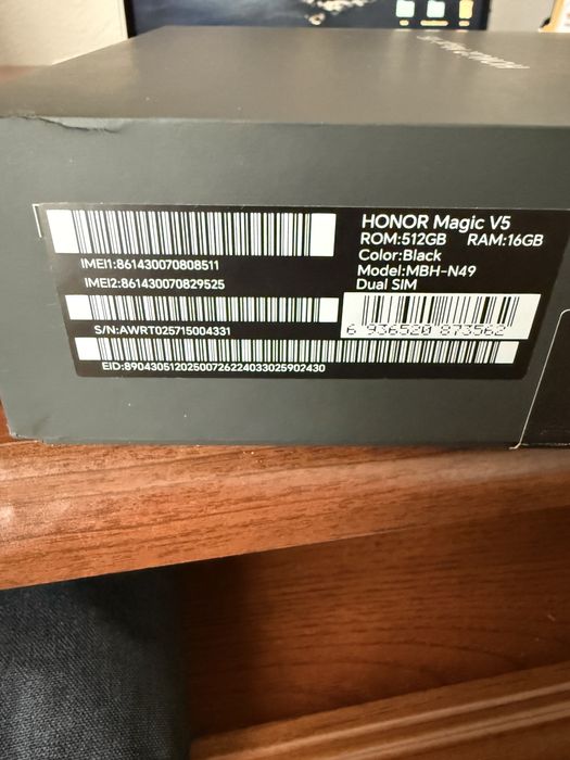 Honor Magic V5 16GB 512GB Negru Dual SIM Impecabil Full Box