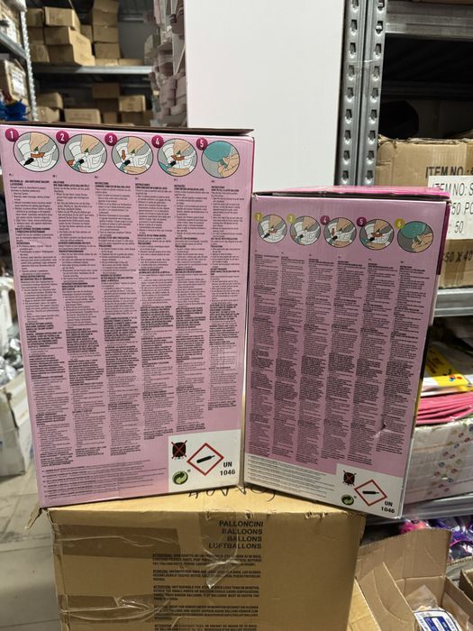 Бутилка с хелий за 30, 50, 80, 90 и 100 балона