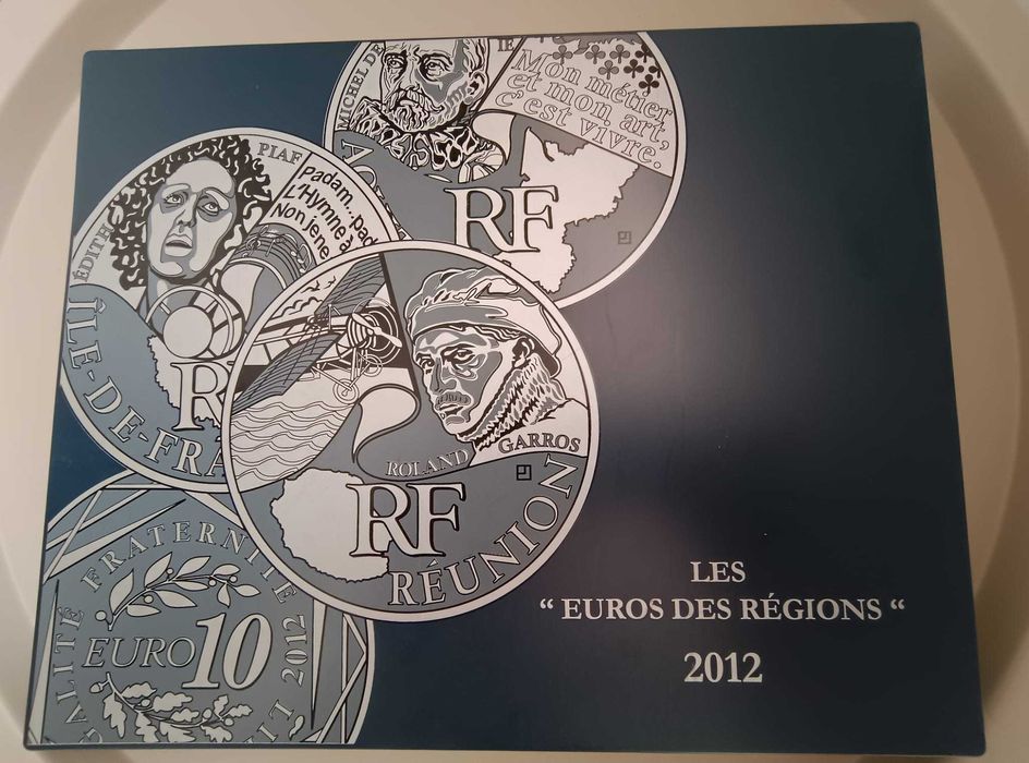 10 euro argint regiuni Franta  2011, 2012