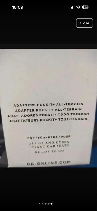 Adaptori carucior GB Pockit All terrain