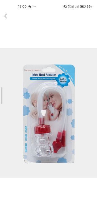 Очищение носа у малышей назальный аспиратор TEDDY (соплеотсос) для очи