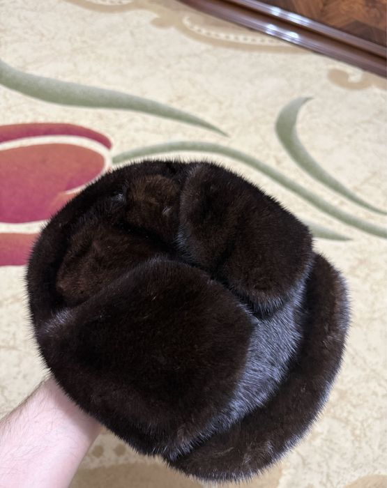 Норковая шапка мужская