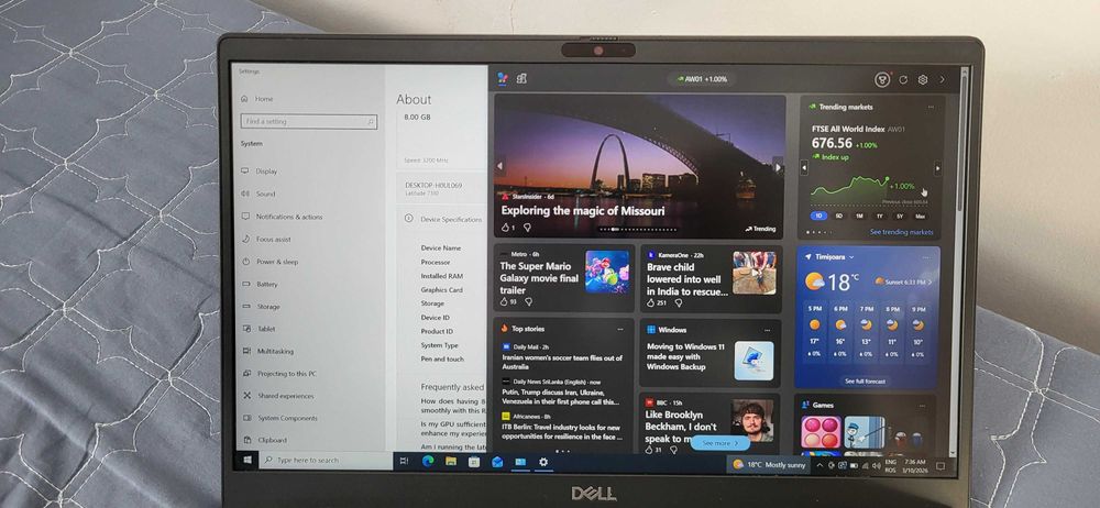 Dell LATITUDE 7310 i5 10210U 8Gb Rami intel