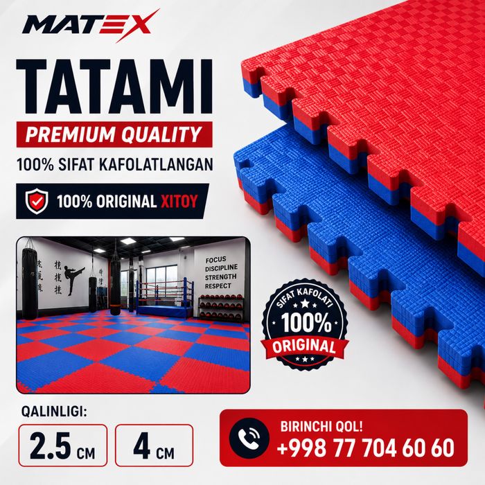 TATAMI 1 ga 1 razmer оригинал хитой даян будо мат пазл татами