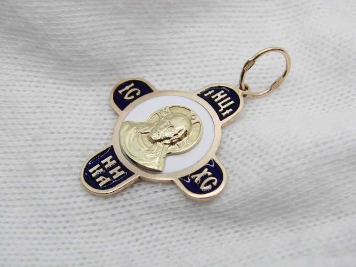 Pandantiv Aur 14K Cruce Cruciulita Aur Ortodoxa Ortodox