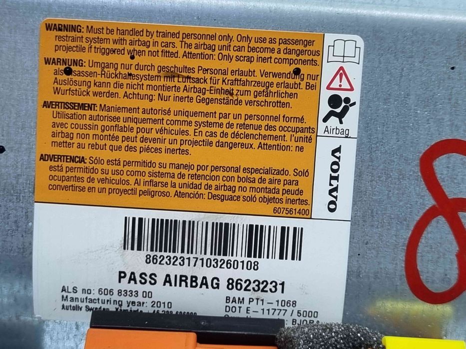 Airbag pasager Volvo XC90 [Fabr 2002-2014] 8623231
