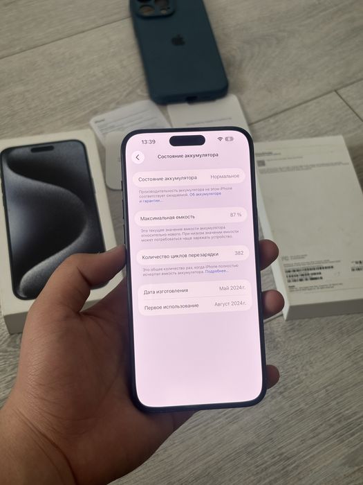 iPhone 15 Pro Max 256 гб E Sim 87% / Айфон 15 Про Макс 256 GB Е сим