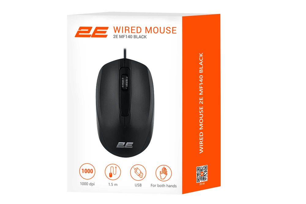 } Мышь 2Е MF140 USB Black
