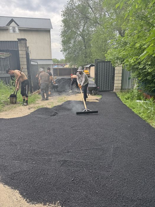 Асфальтирование. Укладка асфальта.