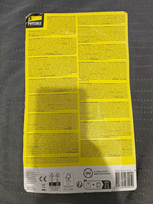 Vesta reflectorizanta cu leduri si set clipsuri cu led noi