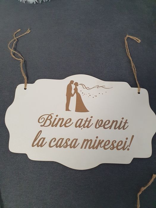 Vand tăblițe întâmpinare mire/mireasa