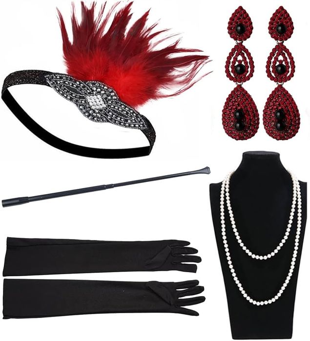 Set accesorii femei (stil damă 1920) Marele Gatsby