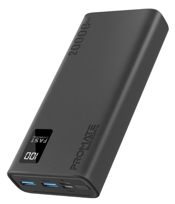 Baterie externa PROMATE Bolt-20, 20000mAh, 2xUSB, 1xType C + cablu incarcare