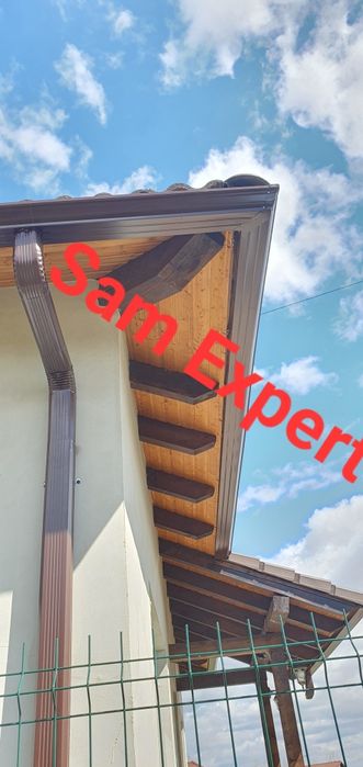 Jgheaburi și burlane din aluminiu,din orice culoare maro,gri antracit