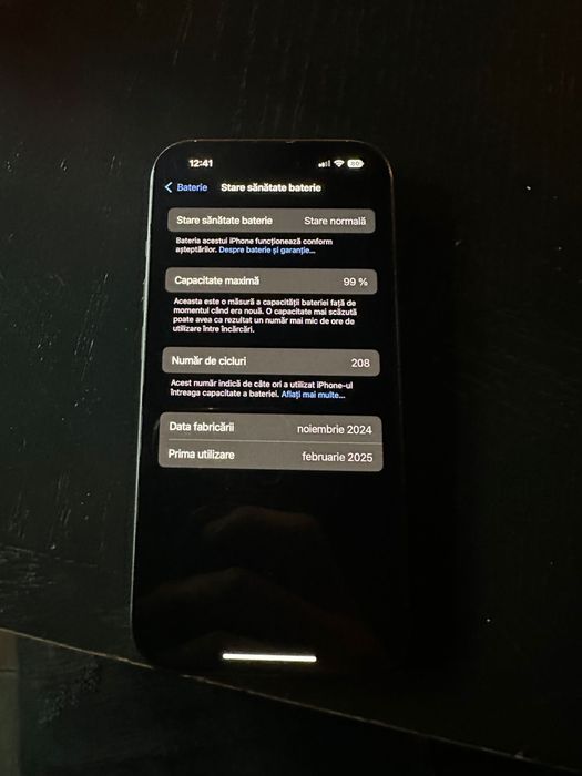 Vand iphone 16 128gb 99viata la baterie teleofnul e in garanatie