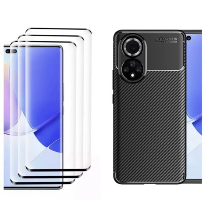 Huawei Nova 9 / SE - Pachet Husa Autofocus Black + Folie Sticla 6D