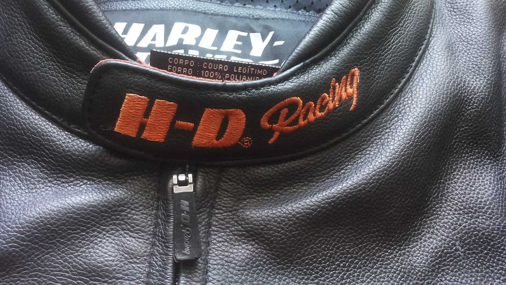 HARLEY DAVIDSON Racing Leather Jacket размер 3XL мото яке 8-27