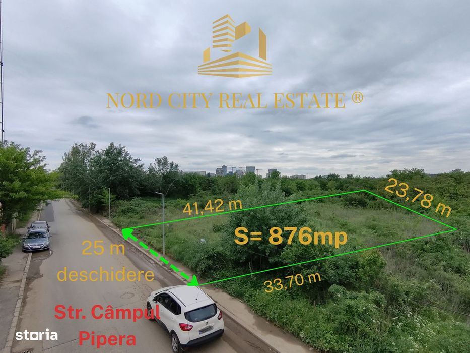 Teren Pipera | Lot 876 m | in spate la Cortina North