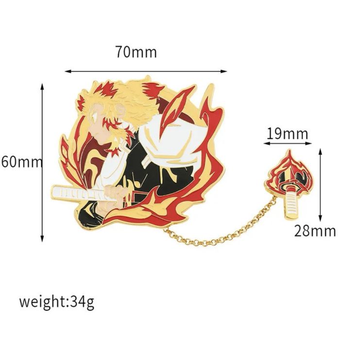 Брош/Брошка Рэнгоку из аниме Клинок рассекающий демонов