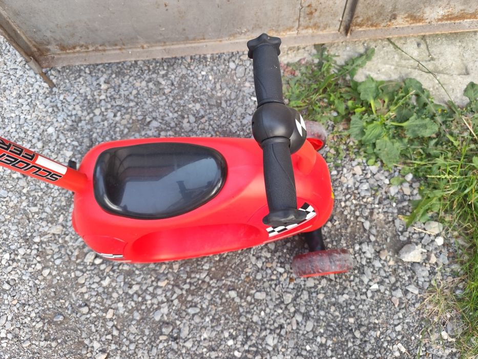 Детска тротинетка Mesuca - Ferrari, 4 в 1, червена