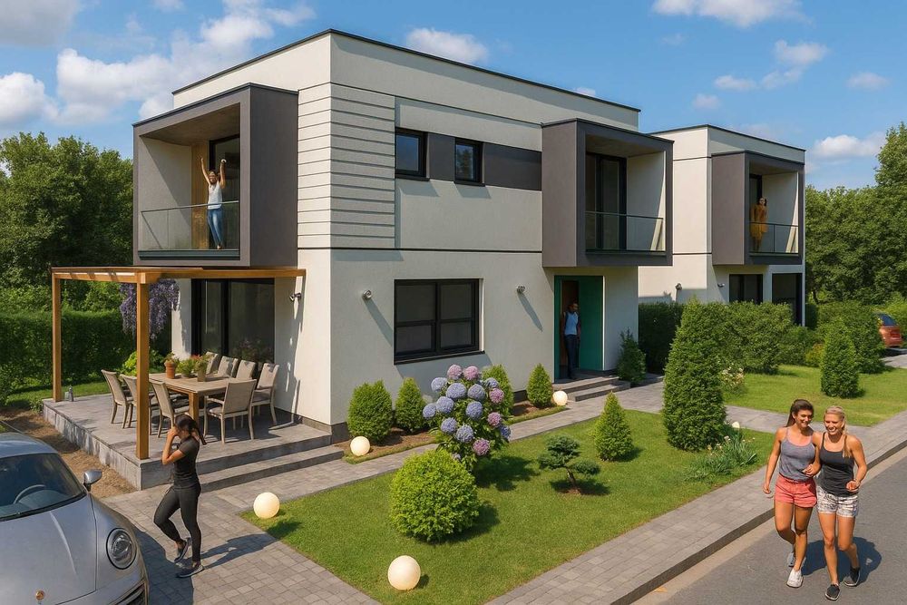 Casa P+1 noua, arhitectura moderna, la 3min de centru, langa padure