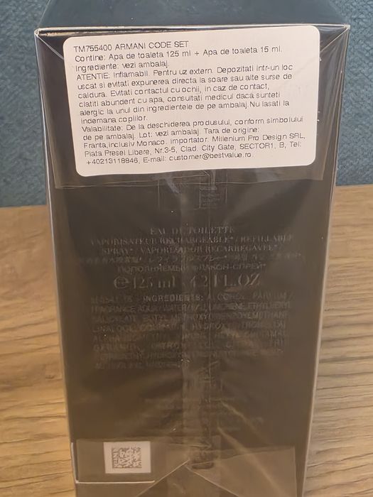 ARMANI CODE SET - 125 ml+15ml