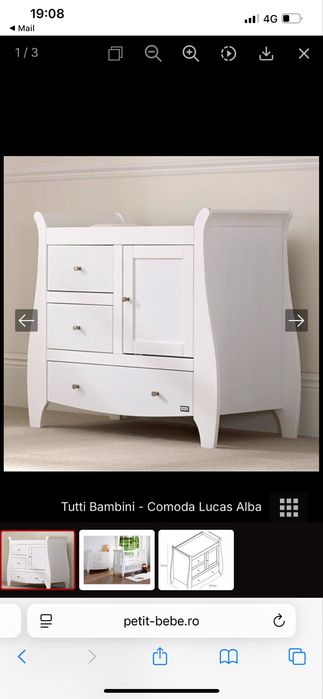 Comoda infasat / depozitare pentru bebe