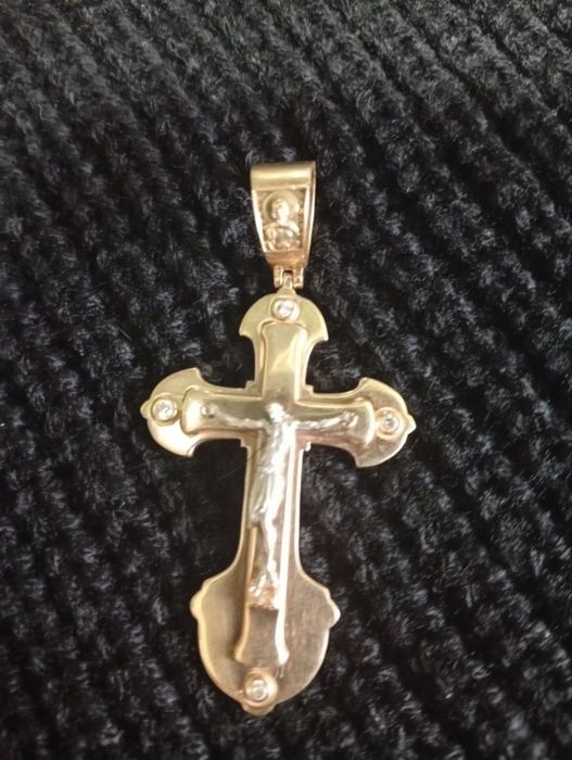 Золотой Крест с Иконами Эксклюзив