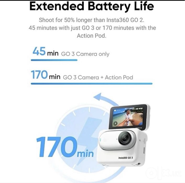 Insta 360 go 3. Action camera. No active