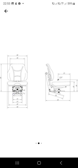 Scaun tractor utilaje agricole import Olanda foarte confortabil se pot