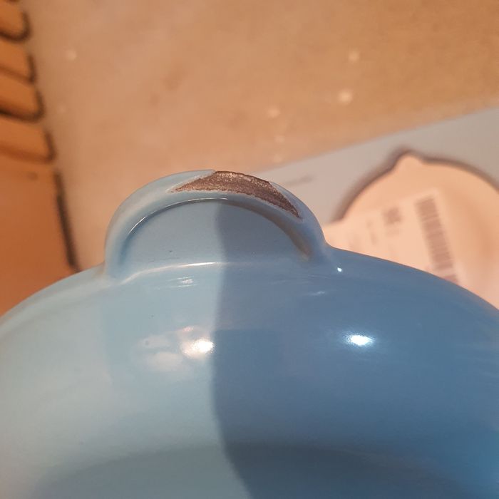 Tigaie din fonta emailata, 22 cm, Latt Home, albastra