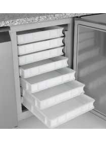 Green Frost - Masa pizza cu sertare, Masa pizza 1 usa + 6 sertare