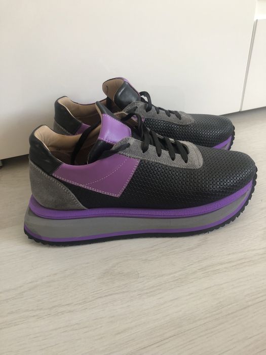 Дамски сникърси естествена кожа и велур