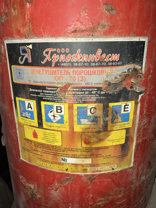 Огнетушитель б/у