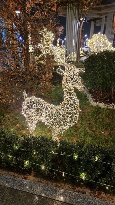 Новогодние светодиодные фигуры, олень, лошадь и прочее