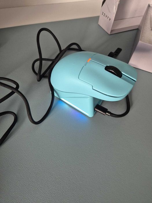 Mouse Gaming Ajazz AJ159 Apex Wireless 8K Hz PAW3950 Albastr Resigilat